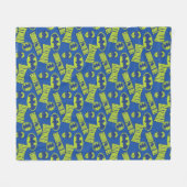 Couverture Polaire Batman - Le Motif du Chevalier foncé (Devant (Horizontal))