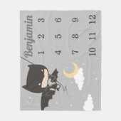 Couverture Polaire Batman mensuelle Milestone Baby (Devant)