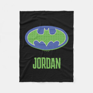 Couverture Polaire Batman   Symbole pourpre et vert