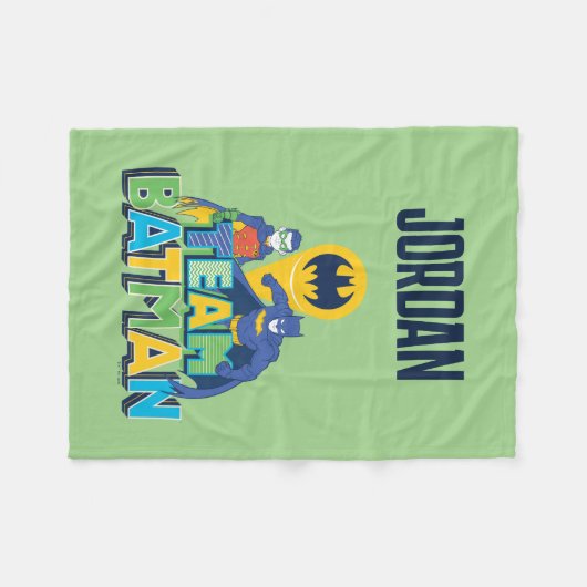 Couverture Polaire Batman | Team Batman & Robin (Devant (Horizontal))