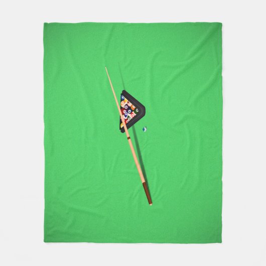 Couverture Polaire Bâton et balles de la table de billard (Devant)