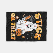 Couverture Polaire Bâton super Ou Traiter Les Nurs Costume D'Hallowee (Devant (Horizontal))