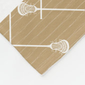 Couverture Polaire Bâtons blancs de crosse d'or à motif (Coin)