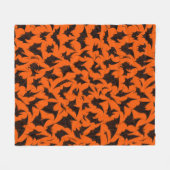 Couverture Polaire Bats d'Halloween (Devant (Horizontal))