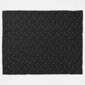 COUVERTURE POLAIRE BATS ÉFFRAYANTS NOIRS (Devant (Horizontal))
