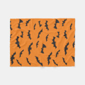 Couverture Polaire Battes éffrayantes sur l'orange (Devant (Horizontal))