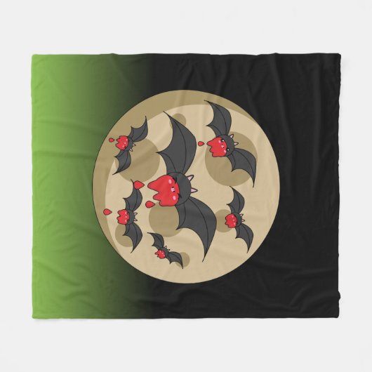 Couverture Polaire Battes Vampire de Ketchup (Devant (Horizontal))