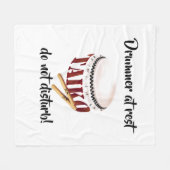 Couverture Polaire Batteur au repos, ne pas déranger ! (Devant (Horizontal))