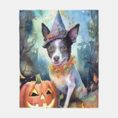 Couverture Polaire Battle australienne d'Halloween avec la peur Citro (Devant)