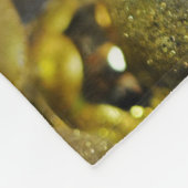 Couverture Polaire Baubles de Noël d'or (Coin)