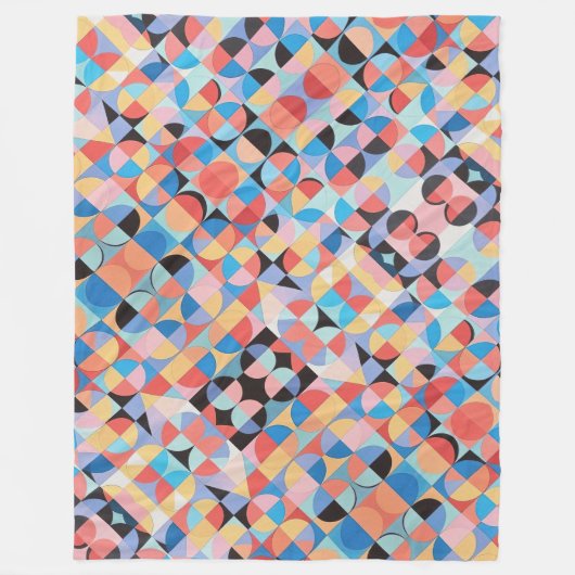 Couverture Polaire Bauhaus Abstrait (Devant)