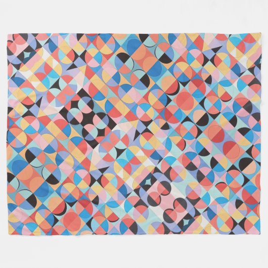 Couverture Polaire Bauhaus Abstrait (Devant (Horizontal))