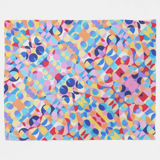 Couverture Polaire Bauhaus Abstrait (Devant (Horizontal))