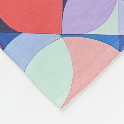 Couverture Polaire Bauhaus Abstrait (Coin)