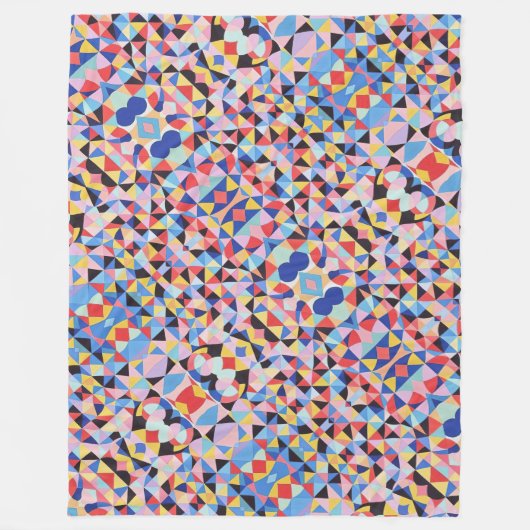 Couverture Polaire Bauhaus Abstrait (Devant)