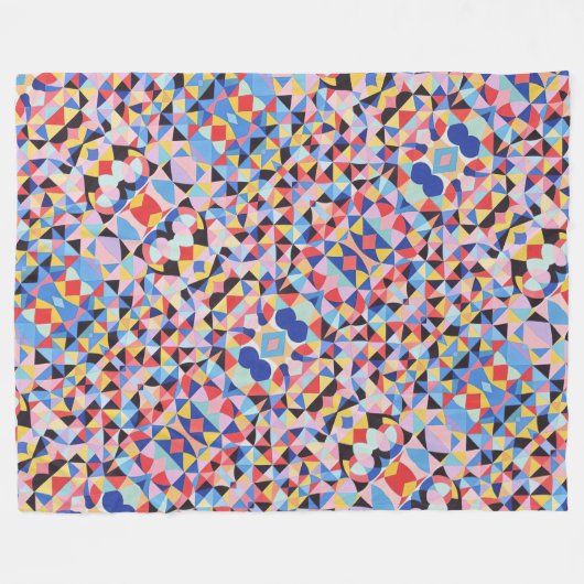 Couverture Polaire Bauhaus Abstrait (Devant (Horizontal))