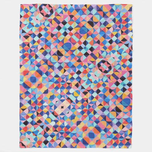 Couverture Polaire Bauhaus Abstrait (Devant)