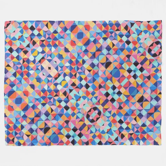 Couverture Polaire Bauhaus Abstrait (Devant (Horizontal))