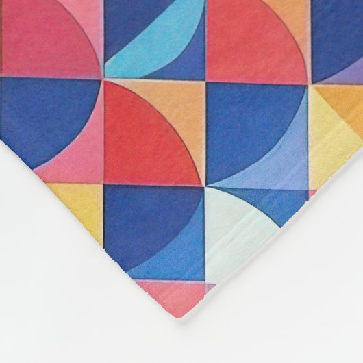 Couverture Polaire Bauhaus Abstrait (Coin)