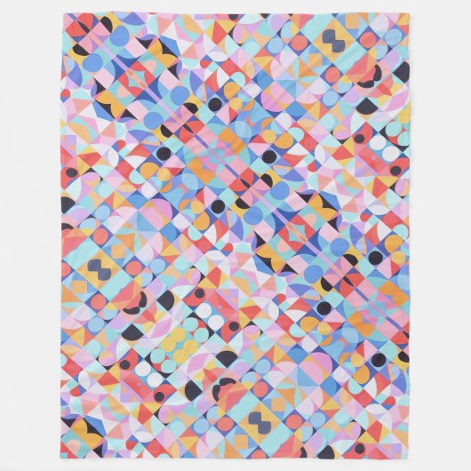 Couverture Polaire Bauhaus Abstrait (Devant)