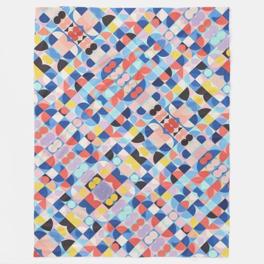 Couverture Polaire Bauhaus Abstrait (Devant)