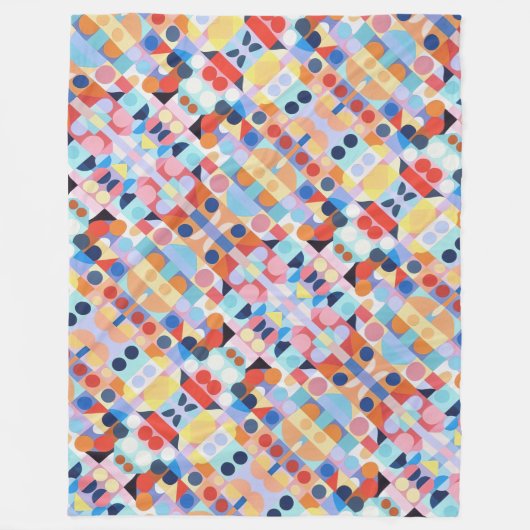 Couverture Polaire Bauhaus Abstrait (Devant)