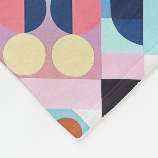 Couverture Polaire Bauhaus Abstrait (Coin)