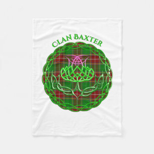 Couverture Polaire Baxter Scottish Tartan Celtic Thistle