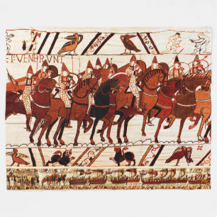 COUVERTURE POLAIRE BAYEUX TAPESTRIE ARMÉE NORMALE, CHEVALIERS