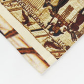 COUVERTURE POLAIRE BAYEUX TAPESTRIE ARMÉE NORMALE, CHEVALIERS (Coin)