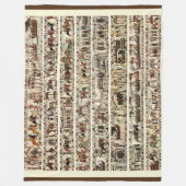 Couverture Polaire BAYEUX TAPESTRY 1066 Bataille d'Hastings (Devant)
