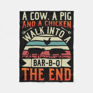 Couverture Polaire Bbq Été Grillin Vache Poulet De Cochon Pour Hommes