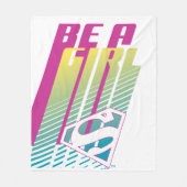 Couverture Polaire "Be A Girl" Supergirl Graphic (Devant)