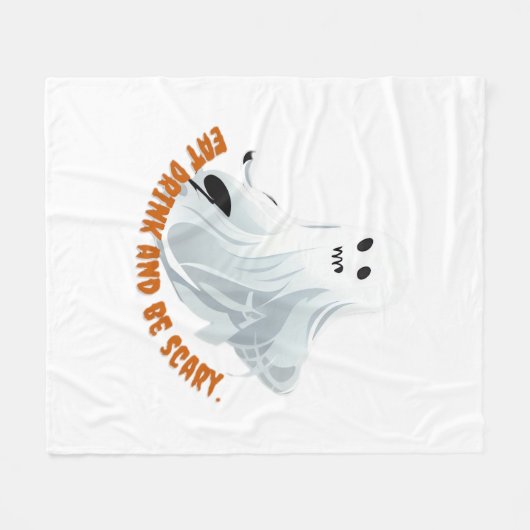 Couverture Polaire Be Boos Eat Drink And Be Scary Classic (Devant (Horizontal))