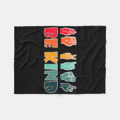 Couverture Polaire Be Kind American Sign Language Asl Disability Awar (Devant (Horizontal))