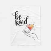 Couverture Polaire Be Kind Insrational Quote Sitive Motivational  (Devant)