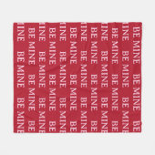 Couverture Polaire Be Mine Valentine’s Day Gift – Romantic Love  (Devant (Horizontal))