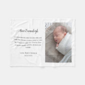 Couverture Polaire Be My Godmère Merci Photo (Devant (Horizontal))