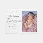 Couverture Polaire Be My Godmère Merci Photo (Devant (Horizontal))