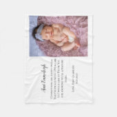 Couverture Polaire Be My Godmère Merci Photo (Devant)