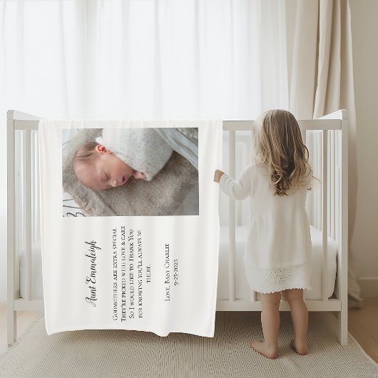 Couverture Polaire Be My Godmère Merci Photo