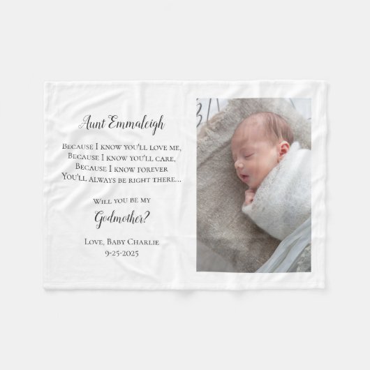 Couverture Polaire Be My Godmère Proposition Photo (Devant (Horizontal))