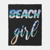 Couverture Polaire Beach Girl (Devant)