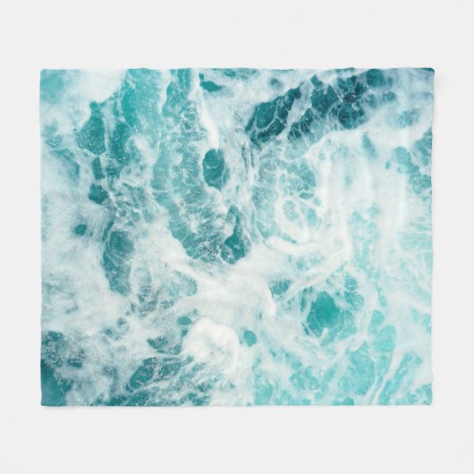 Couverture Polaire Beach House Ocean Sea Waves (Devant (Horizontal))