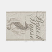 Couverture Polaire Beach House Seahorse Seashore (Devant (Horizontal))