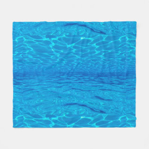 Couverture Polaire Beach party blues soleil océan eau piscine couleur