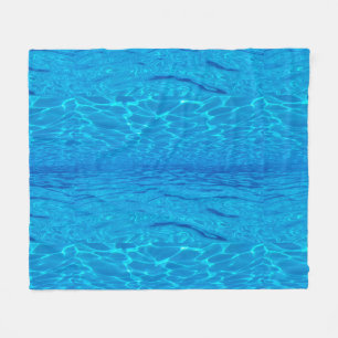 Couverture Polaire Beach party blues soleil océan eau piscine couleur