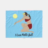Couverture Polaire Beach Volleyball (Devant (Horizontal))