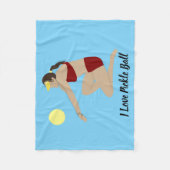 Couverture Polaire Beach Volleyball (Devant)