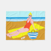 Couverture Polaire Beachy Keen - Jaune (Devant (Horizontal))